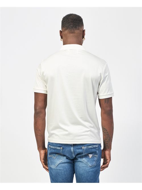 Polo Richmond X en coton avec logo brodé RICHMOND X | UMP25333POOFF-WHITE